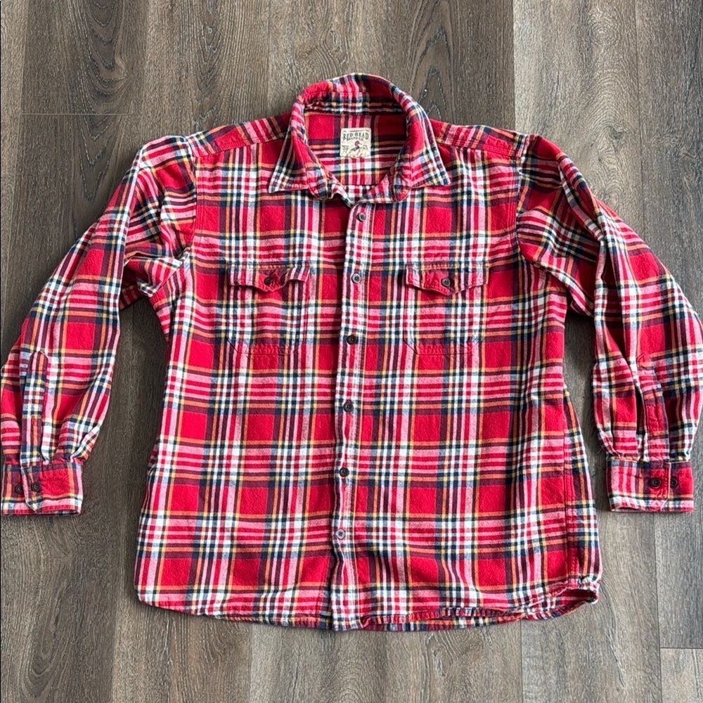 Redhead Brand cotton plaid button down shirt. Men’s size XL.  100% cotton.